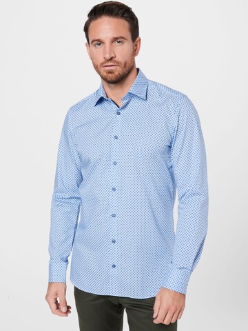 OLYMP - Ajuste regular Camisa 'Level 5' en azul: frente