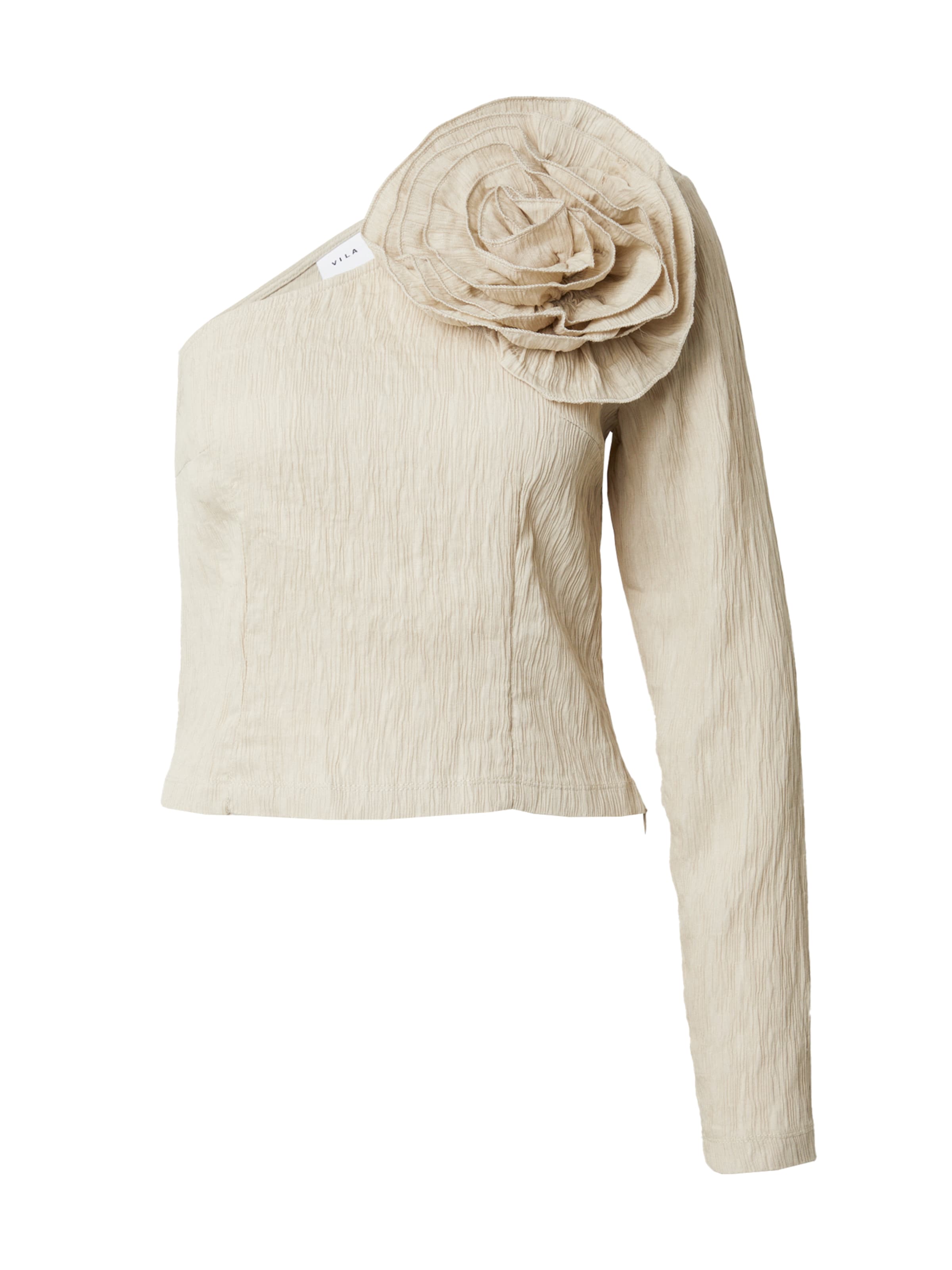 VILA Blus 'FLOWERY' i ljusbeige, Produktvy