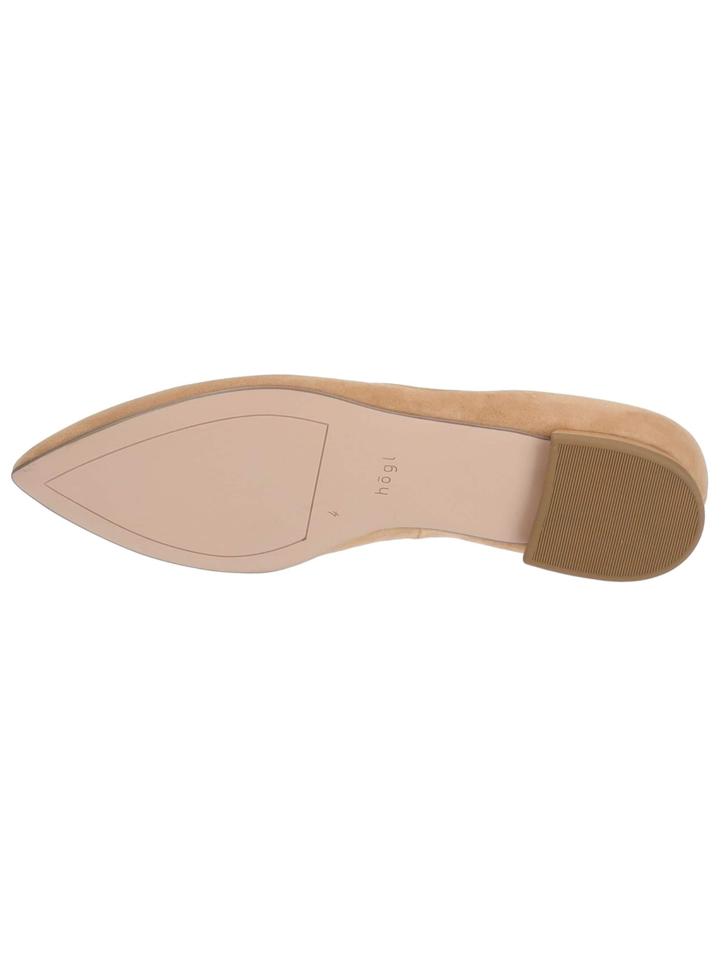Ballerines Högl en marron