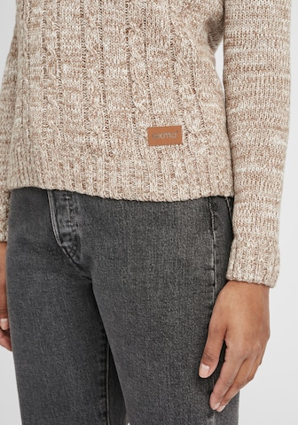 Oxmo Rollkragenpullover 'Philipa' in Beige