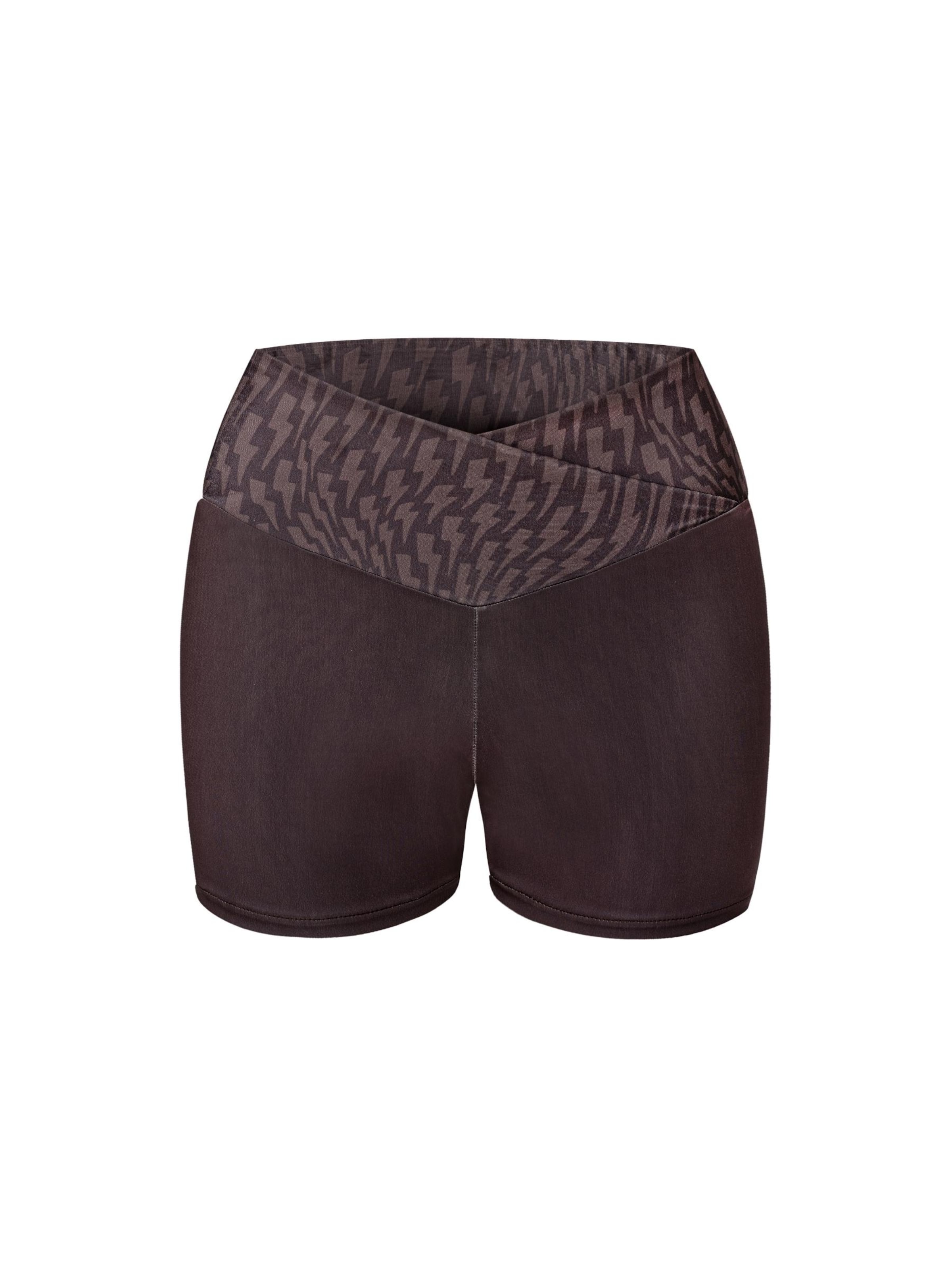 Slimfit Pantaloni sportivi 'Choco Brown' di EKCENTRIK in marrone: frontale