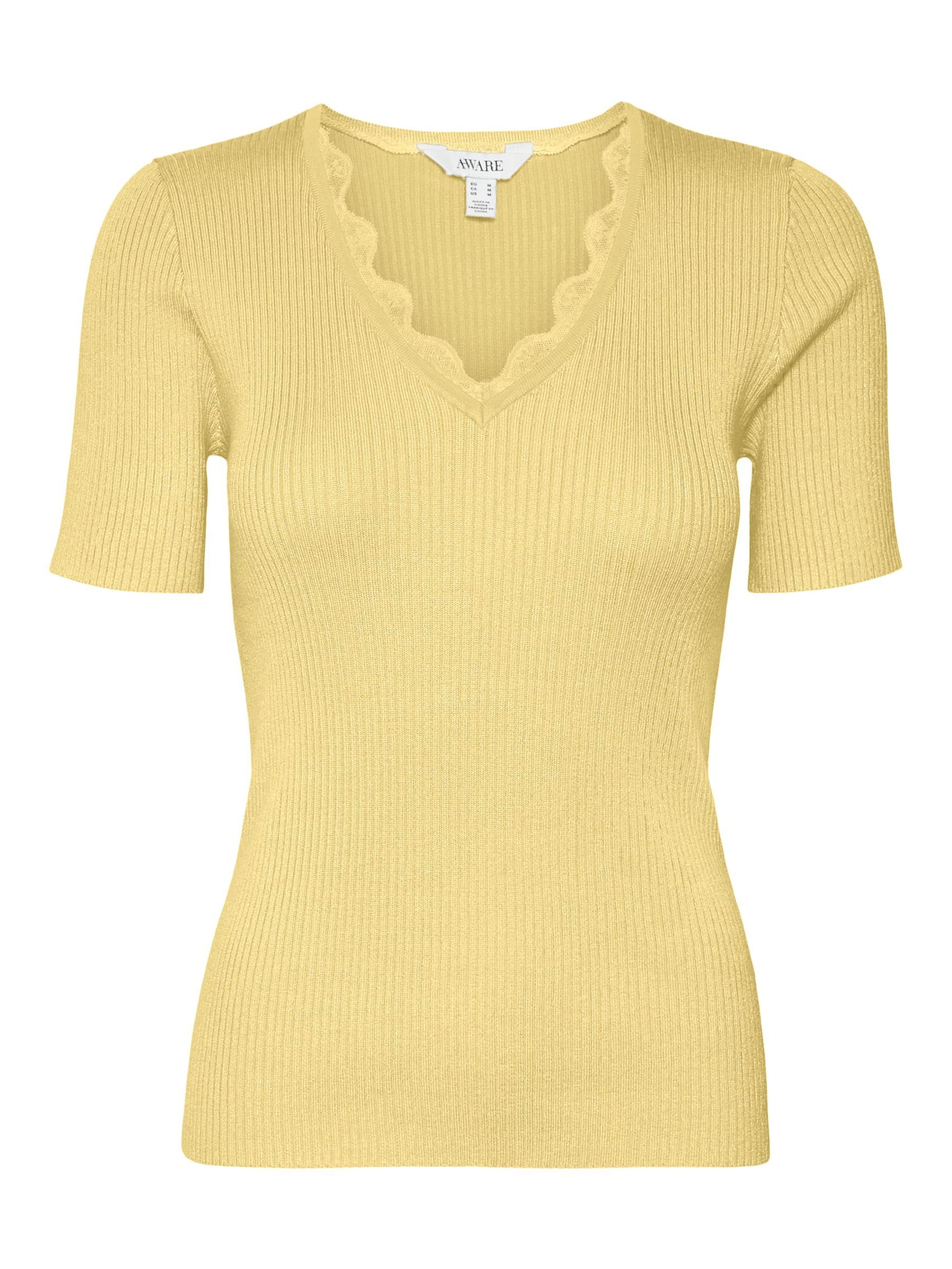 Pull-over 'AWVilja' VERO MODA en jaune : devant