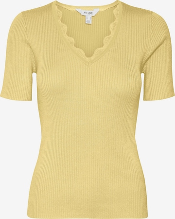 Pull-over 'AWVilja' VERO MODA en jaune : devant