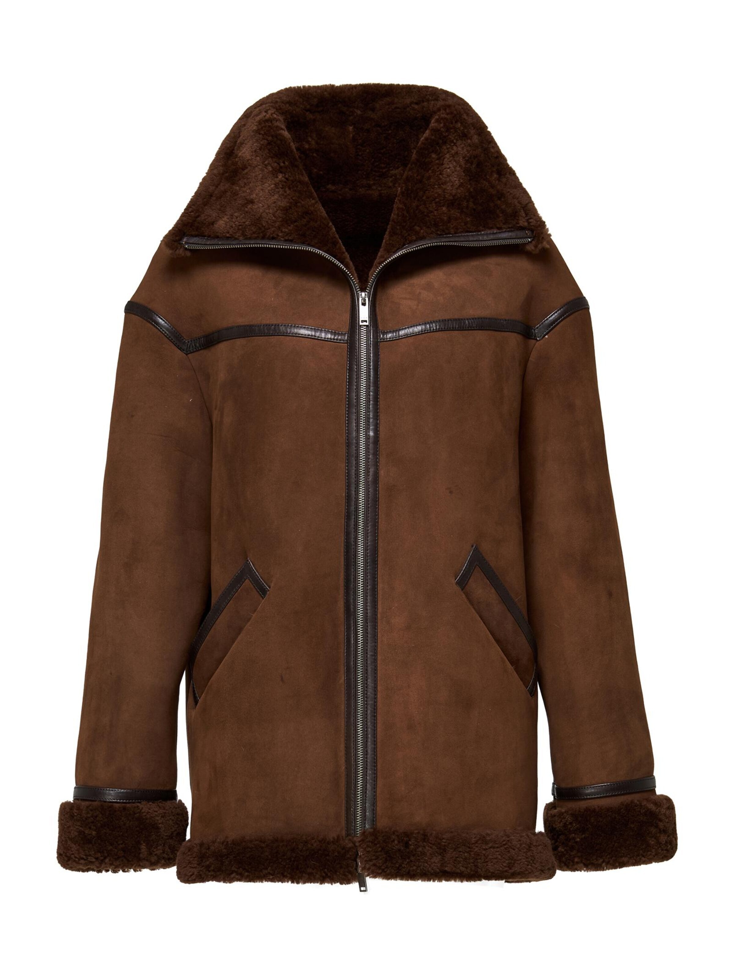 V S P Winter coat 'Dina' in Brown: front