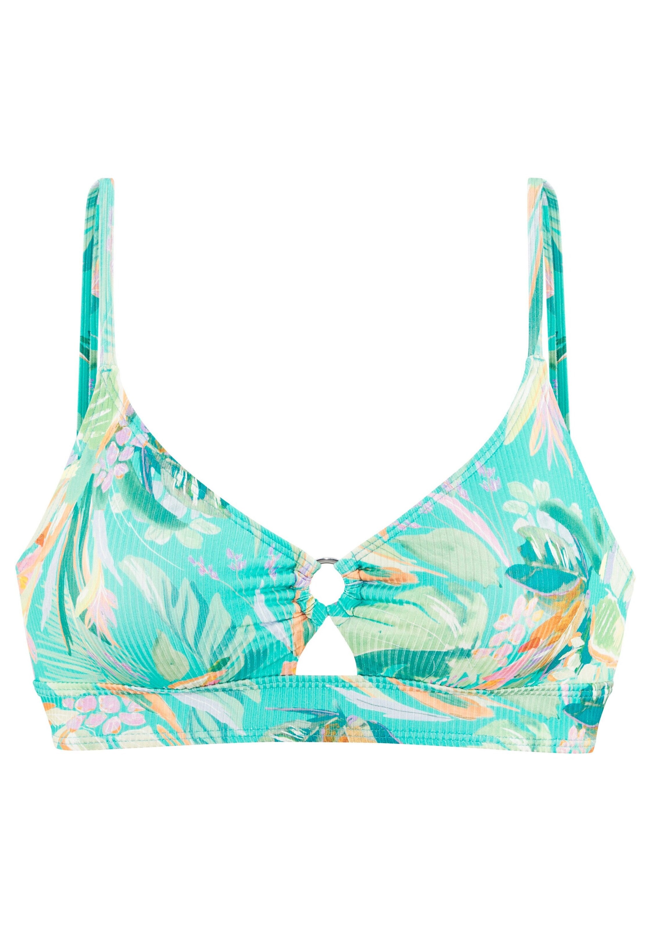 VENICE BEACH - Bustier Top de bikini en azul: frente