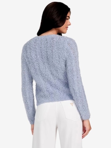 GUESS Gebreid vest 'Bea' in Blauw