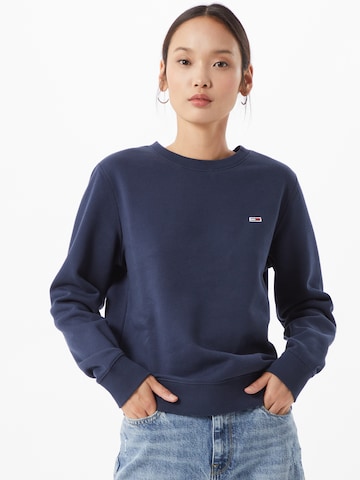 Tommy Jeans Sweatshirt in Blauw: voorkant