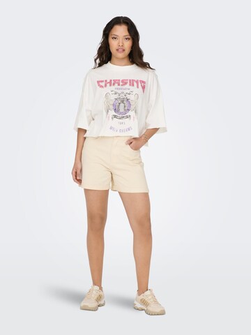 ONLY - Camiseta en blanco