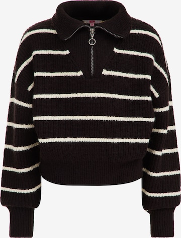 WE Fashion Sweater 'Meisjes' in Black: front