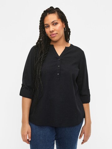 Zizzi - Blusa 'CANANNA' em preto: frente