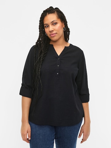Zizzi Blouse 'CANANNA' in Black: front
