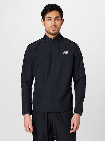 new balance Športna jakna 'Accelerate' | črna barva: sprednja stran