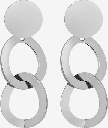Akzent Earrings 'Missah, langlebig' in Silver: front