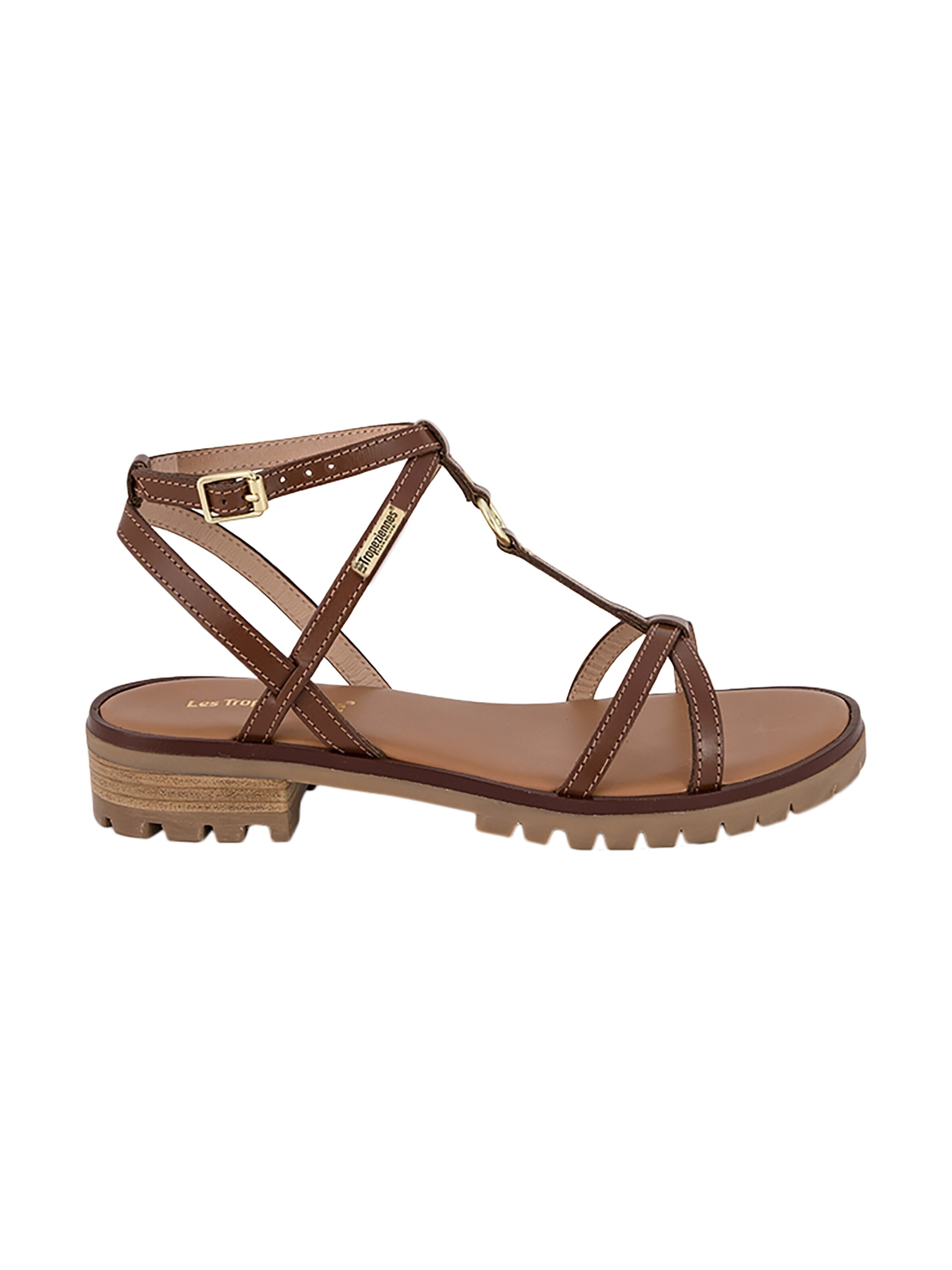 Sandalo 'Ledersandalen „Les Haura“' di Les Tropéziennes in marrone