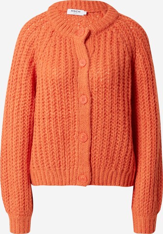 MSCH COPENHAGEN Knit Cardigan in Orange: front