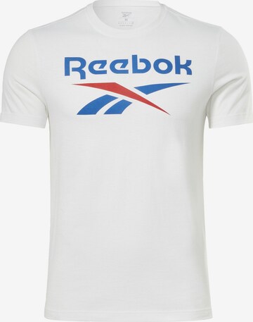 Reebok Funkční tričko – bílá: přední strana