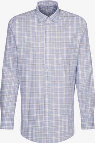 Coupe regular Chemise business SEIDENSTICKER en bleu : devant