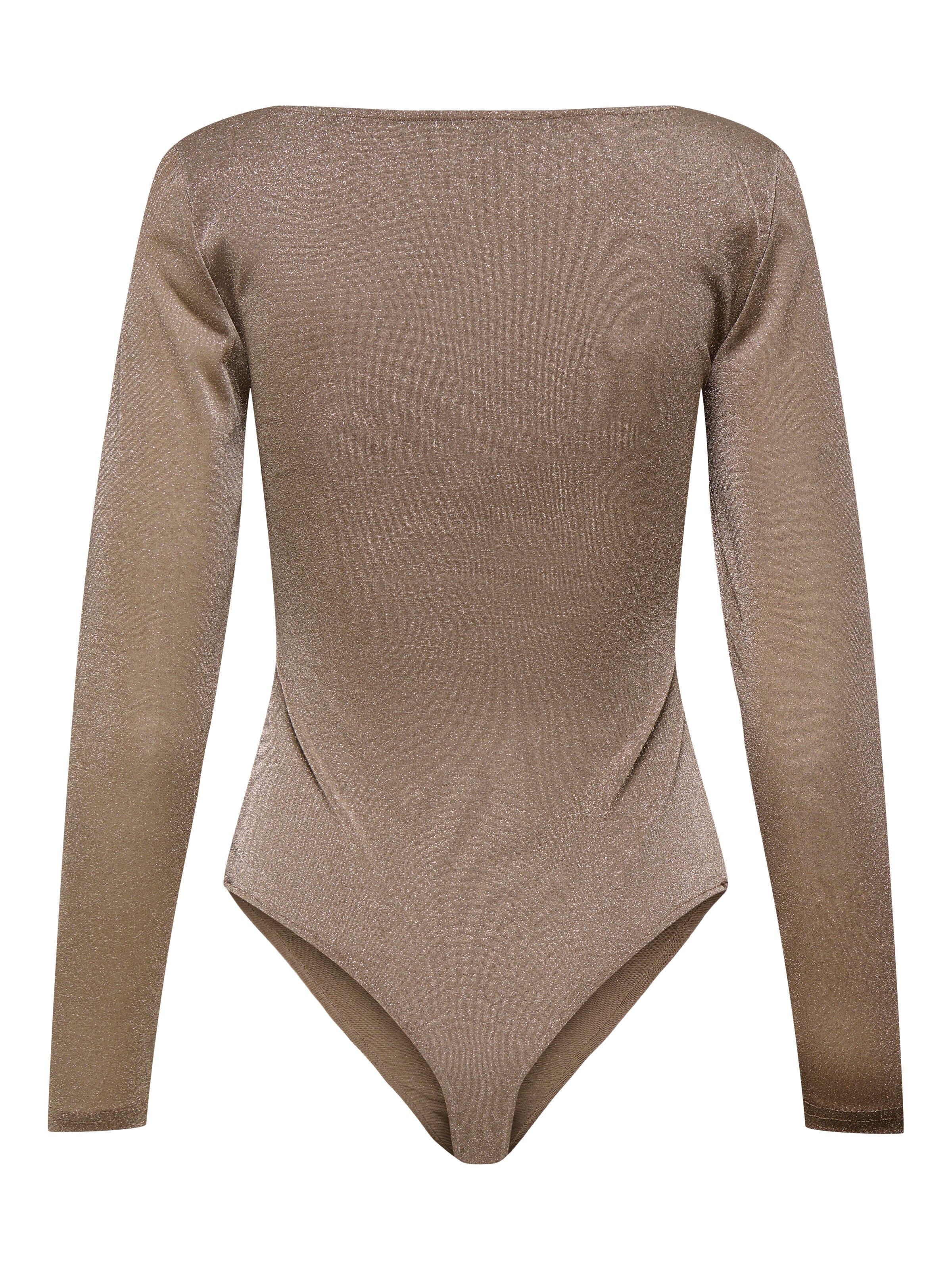 ONLY Shirt bodysuit 'ONLAMERA' in Brown