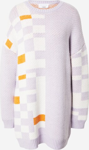 florence by mills exclusive for ABOUT YOU Úpletové šaty 'Azurite' – fialová: přední strana