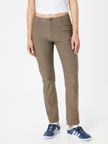 Freequent Slim fit Pants 'ADINA' in Brown: front