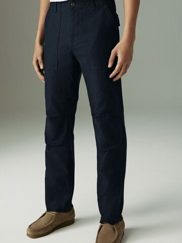 Next Loose fit Trousers 'Workwear-Style' in Blue: front
