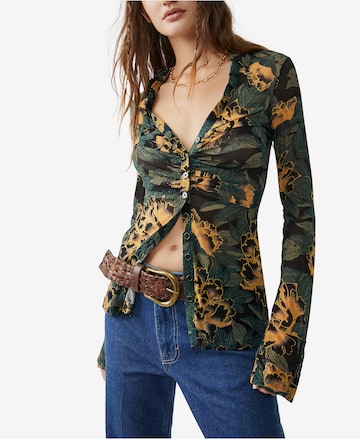 Free People Blouse 'Lucky' in Zwart: voorkant