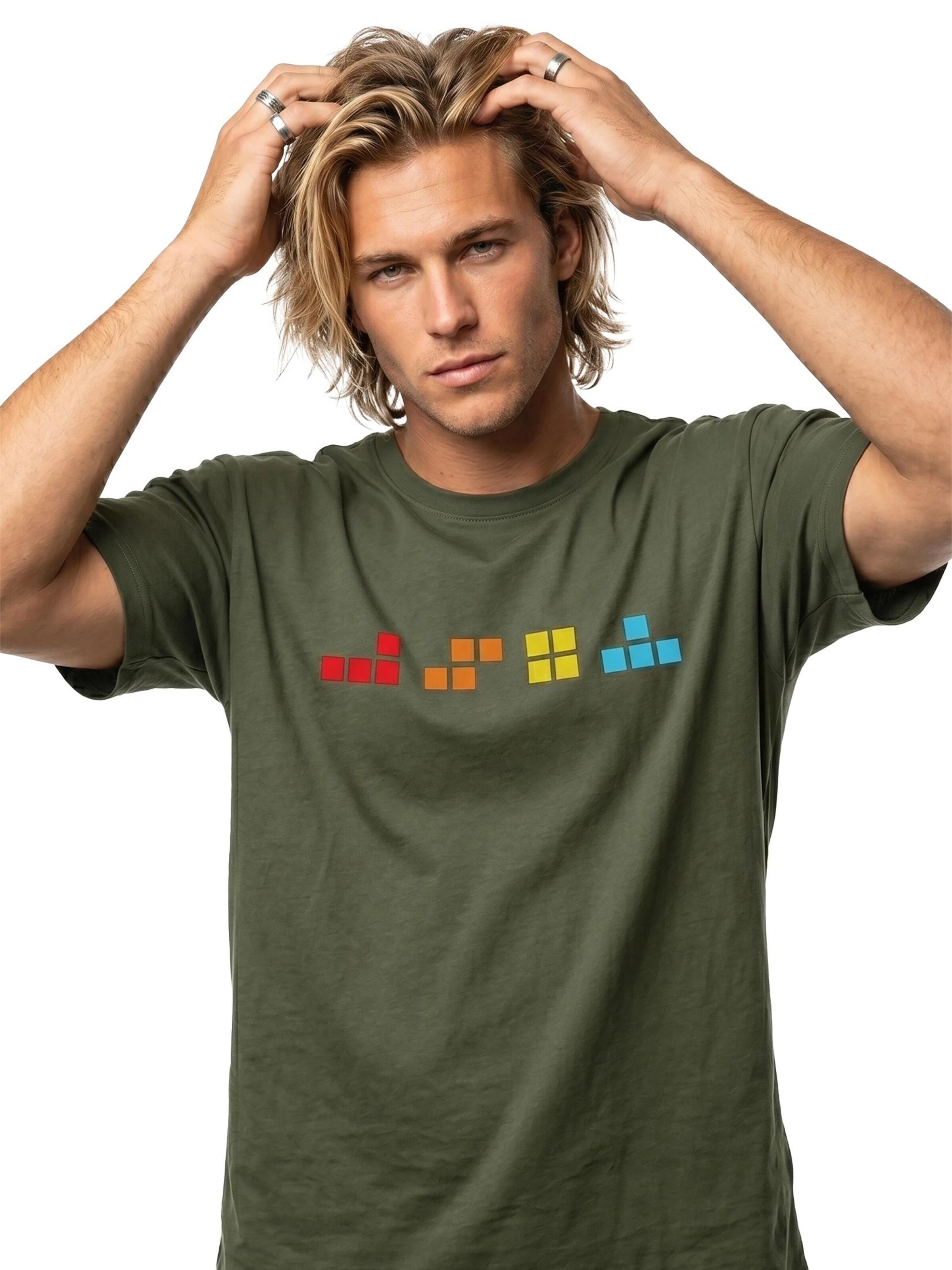 MAKAYA Shirt 'T-Elements' in Green