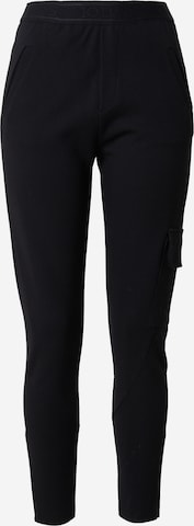 10Days Slim fit Cargo trousers in Black: front