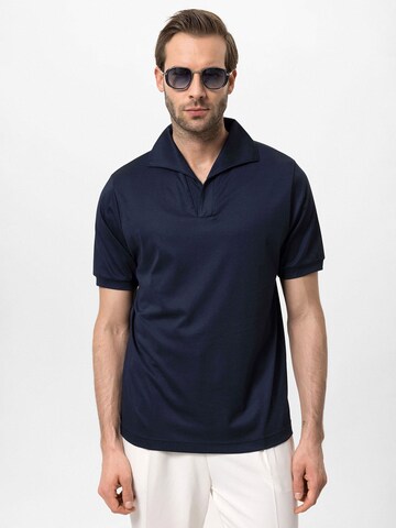 T-Shirt Antioch en bleu : devant
