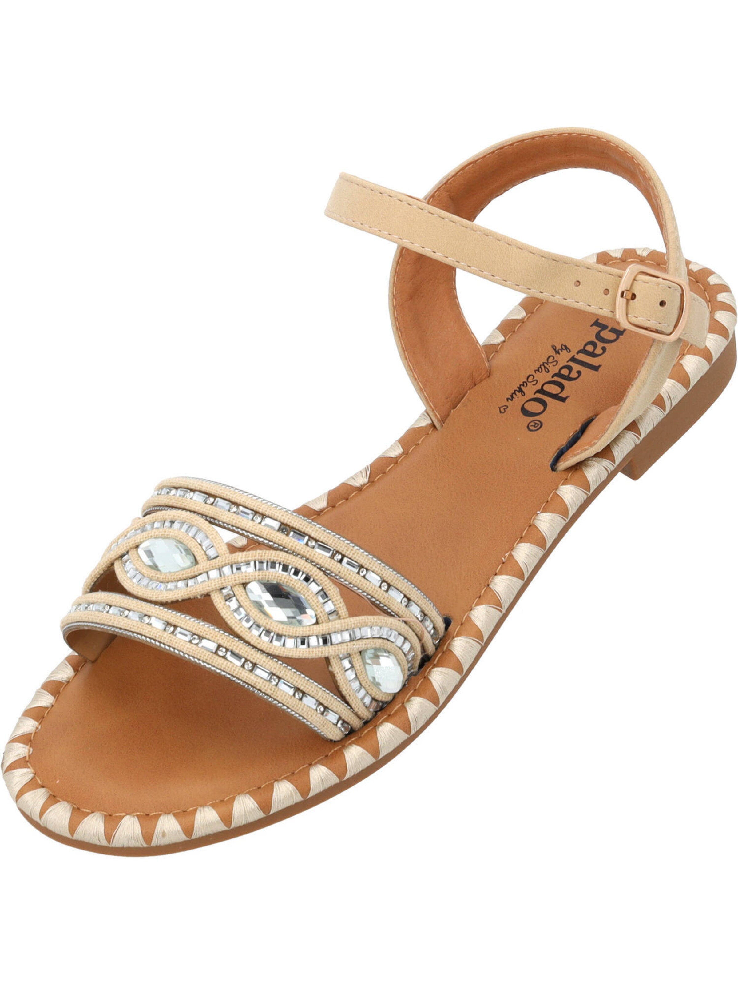Palado by Sila Sahin Sandale 'Naforao' in Beige: Vorderseite