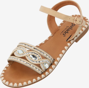 Palado by Sila Sahin Sandalen met riem 'Naforao' in Beige: voorkant