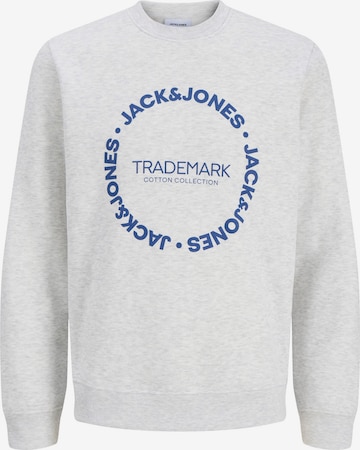 Sweat-shirt 'JJBENSON' JACK & JONES en blanc : devant