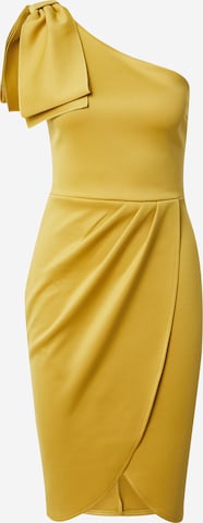 Robe de cocktail 'TAMMY' WAL G. en jaune : devant