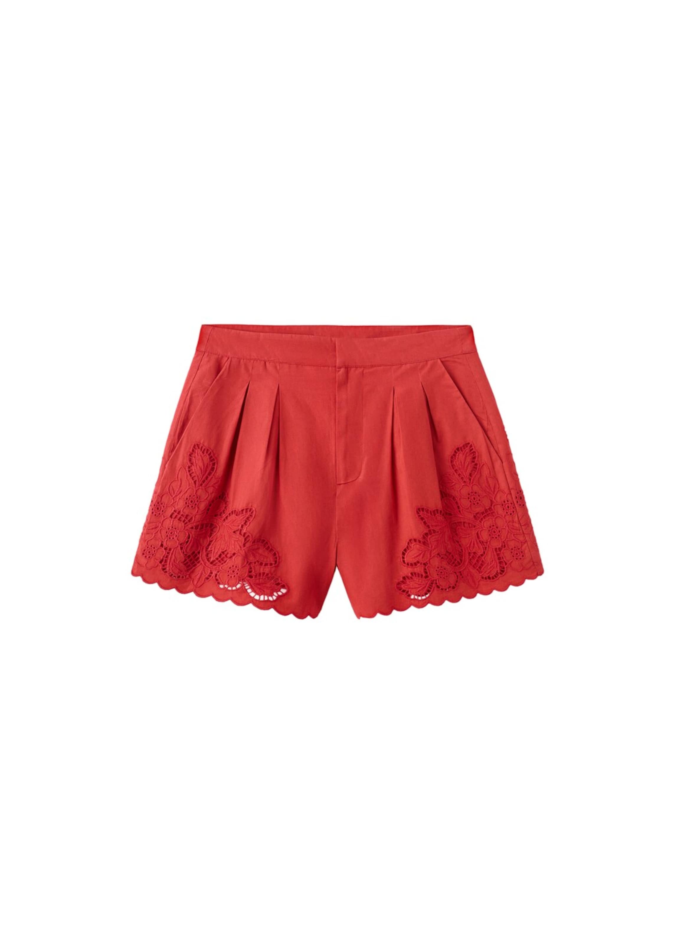MANGO Regular Hose 'Betty' in Rot: Vorderseite