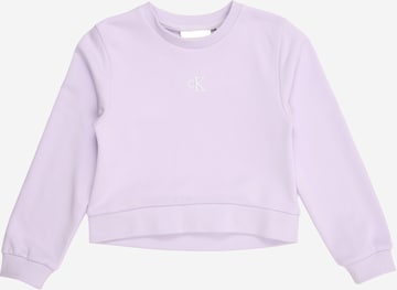 Calvin Klein Jeans Sweatshirt i lila: framsida