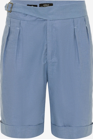 mėlyna Antioch Standartinis Klostuotos kelnės: priekis