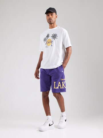 NEW ERA Regular Broek 'NBA TEAM LOSLAK' in Lila