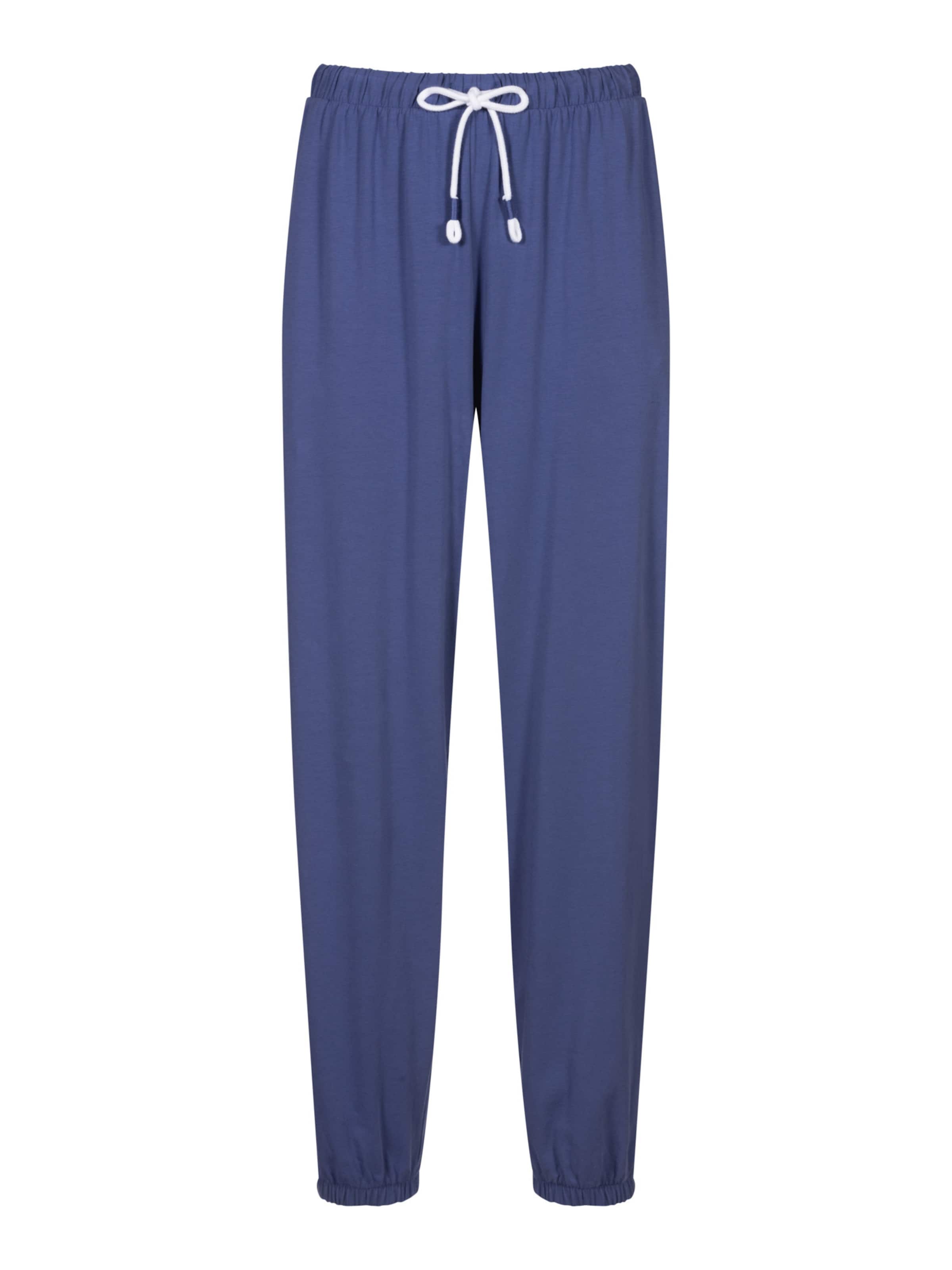Mey Pajama pants in Blue: front