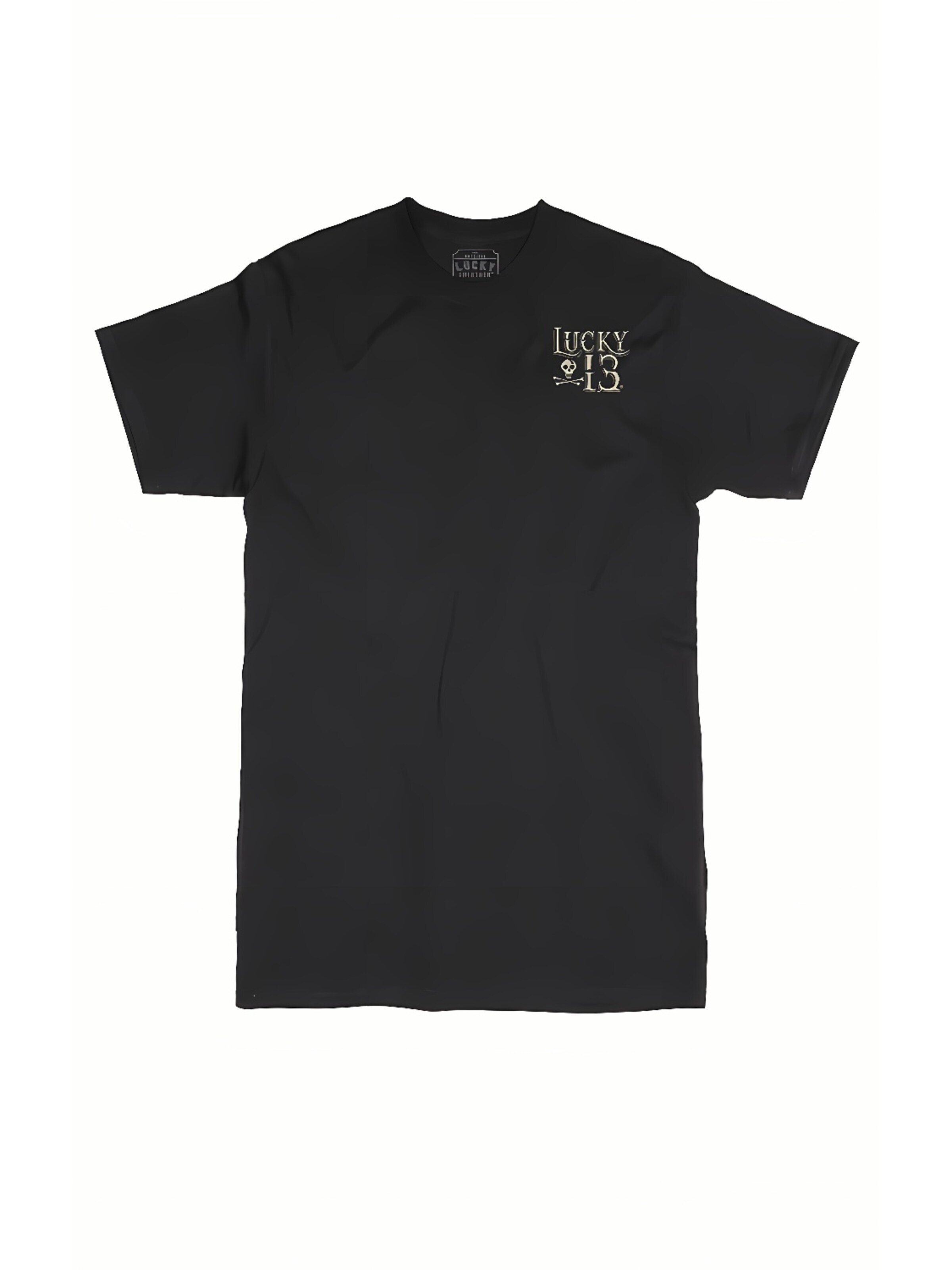 Lucky 13 Shirt‌‌‌‌ in Schwarz: Vorderseite