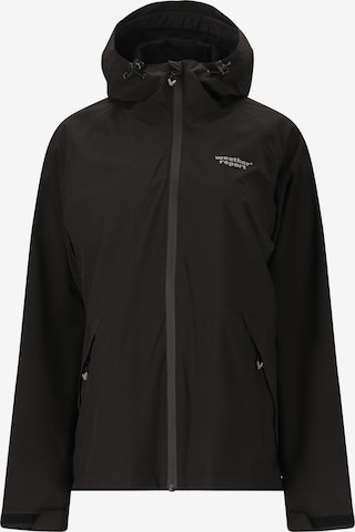 Weather Report Regenjacke 'Gust' in Schwarz: Vorderseite