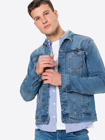 BLEND Regular fit Between-Season Jacket 'Naril' in Blue: front