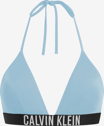 Triangle Hauts de bikini Calvin Klein Swimwear en bleu : devant