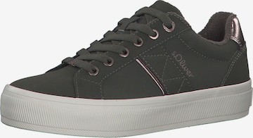 s.Oliver Sneakers laag in Groen: voorkant