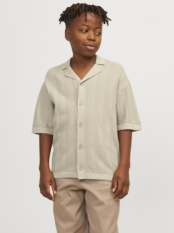 Coupe regular Chemise Jack & Jones Junior en beige : devant