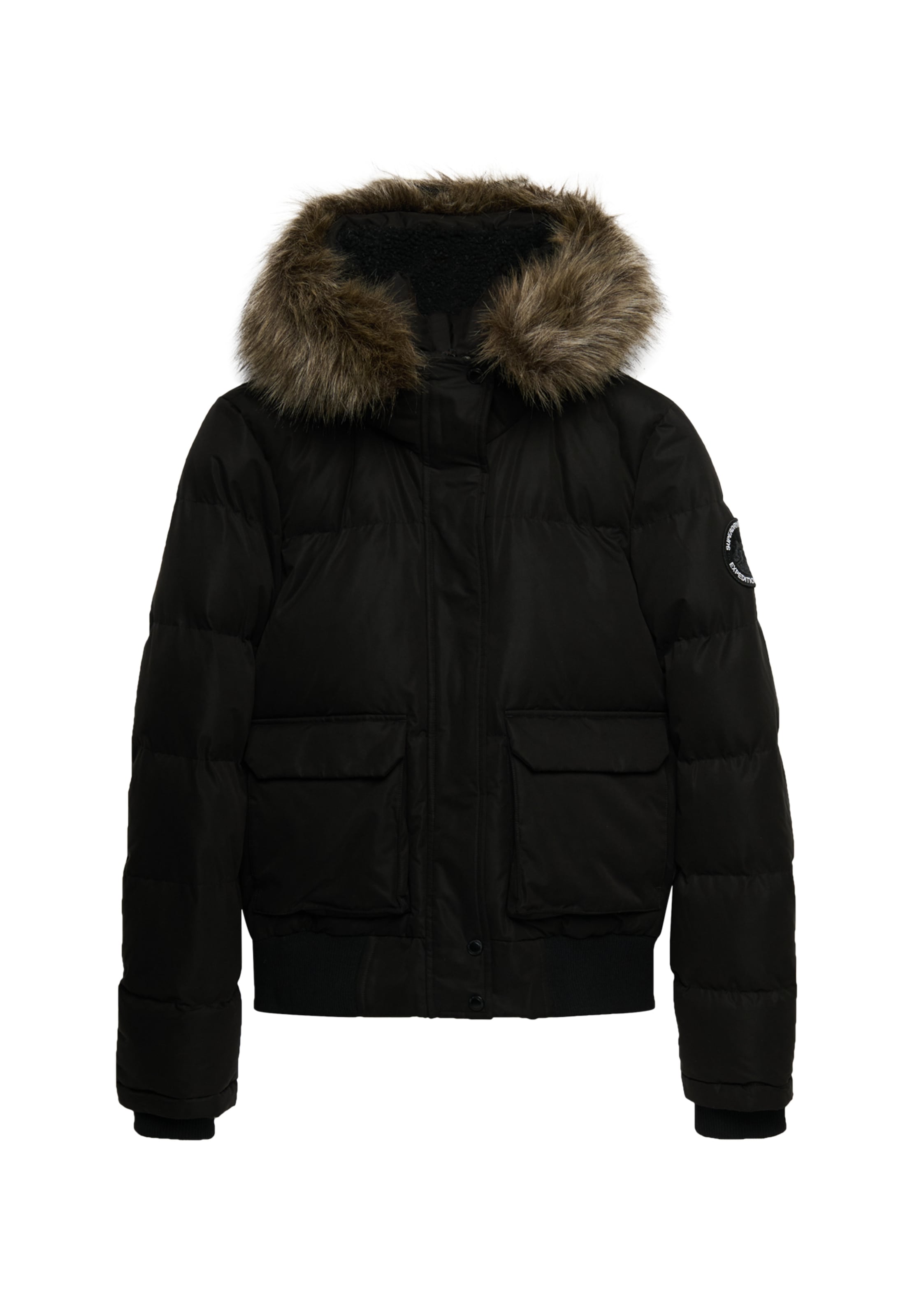 Veste mi-saison Superdry en noir : devant