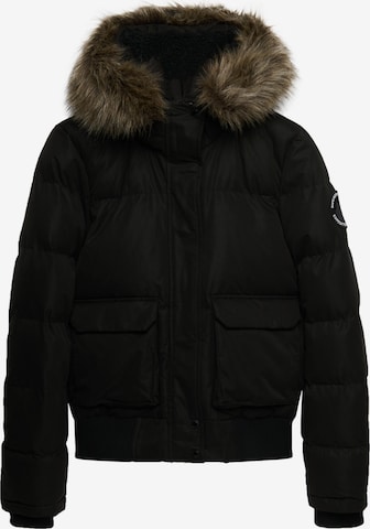 Veste mi-saison Superdry en noir : devant