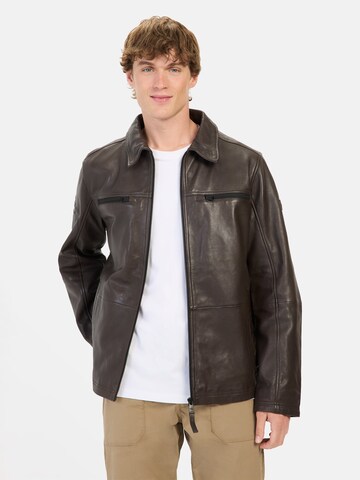CAMEL ACTIVE Lederjacke in Braun: Vorderseite