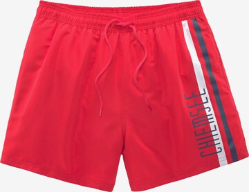 CHIEMSEE Board Shorts in Red: front