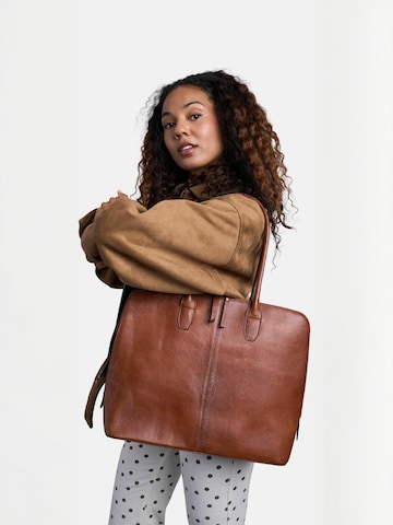 RE:DESIGNED Shopper ' Silje ' in Brown: front