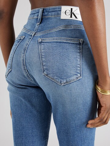 Coupe slim Jean 'HIGH RISE SKINNY' Calvin Klein Jeans en bleu